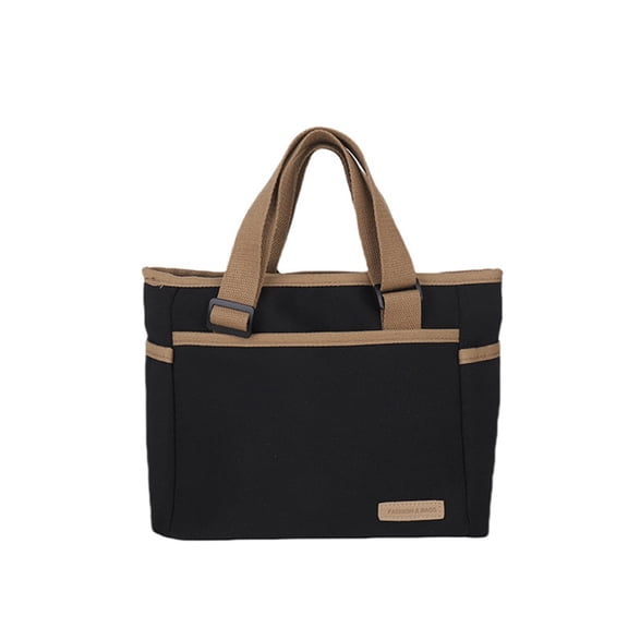 Canvas Crossbody Bag for Women Multi-Pocket Shoulder Purse Casual Work Laptop Handbag