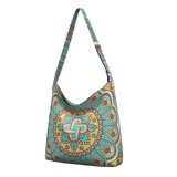 Canvas Crossbody Bag with Mandala and Tribal Print – Boho Ethnic ...