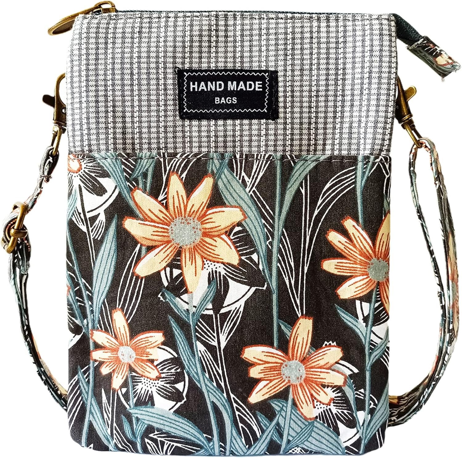 Canvas Cute Crossbody Bags for Women Mini Handbag Cell Phone Purse ...