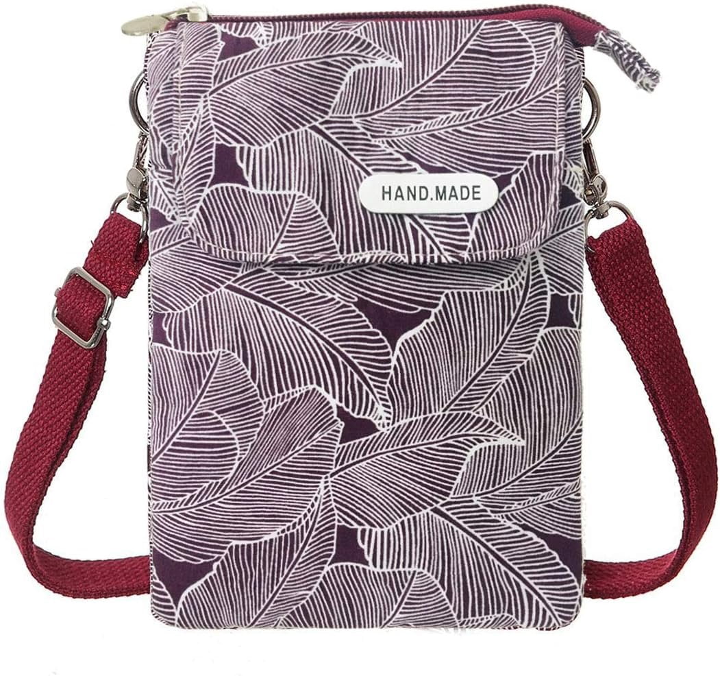 Canvas Cute Crossbody Bags for Women Mini Handbag Cell Phone Purse ...