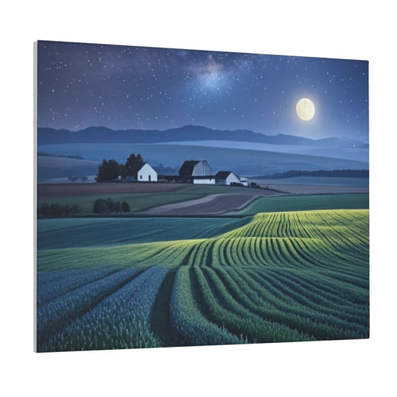 Canvas Decorative Picture Wall Art Bedroom Chic Canvas Wall Art Stunning Home Decor For Living Room, Bedroom, And Office, Framed And Ready To Hang, Ideal Gifts Moonlight Fields For Any Occasion