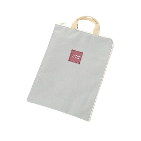 Canvas Document Wallet Zippers Bag Folder for Storage Offices Home School Travel