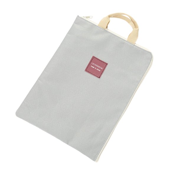 Canvas Document Wallet Zippers Bag Folder for Storage Offices Home School Travel