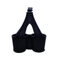 thumbnail image 1 of Canvas Double Cup Holder Beverage Carrier for Coffee Tea, Hands-Free Transport for Sports Camping Outdoor Activities(Black), 1 of 8