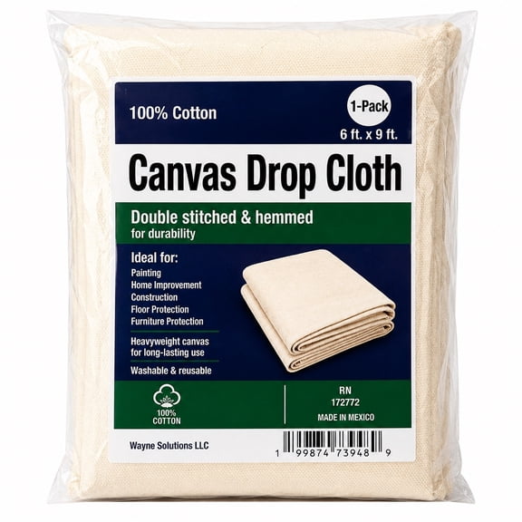 Canvas Drop Cloth 6 ft x 9 ft
