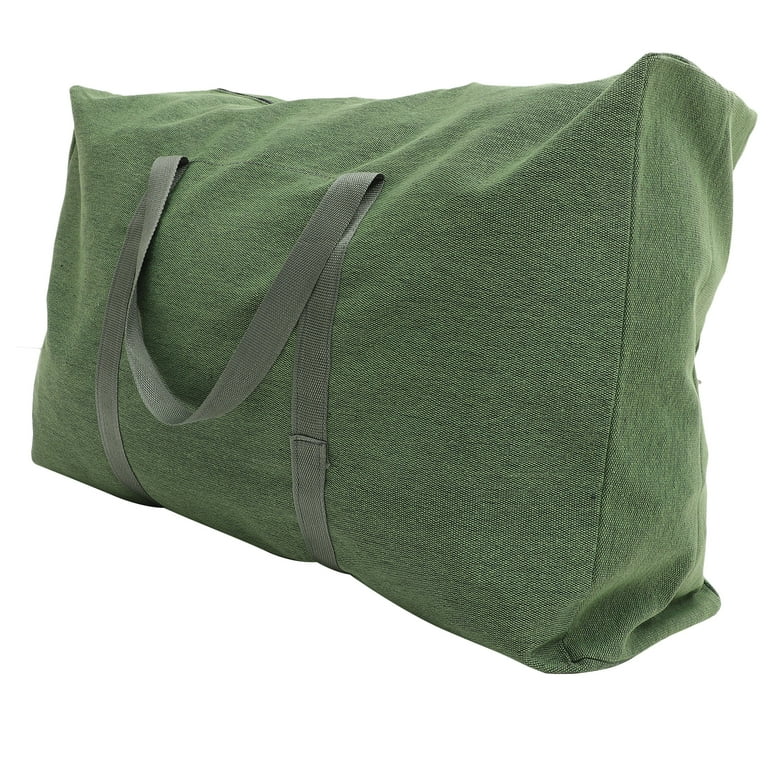 ifundom Olive Green Canvas Duffle Bag for Travel and Storage Men