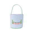 thumbnail image 1 of Canvas Easter Rabbit Basket, Kids Easter Egg Hunt Handheld Basket, Bunny Candy Gift Bucket for Easter Party, Holiday Decor and Daily Storage, 1 of 5