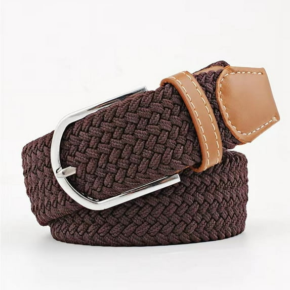 Canvas Elastic Fabric Woven Stretch Multicolored Braided Belts