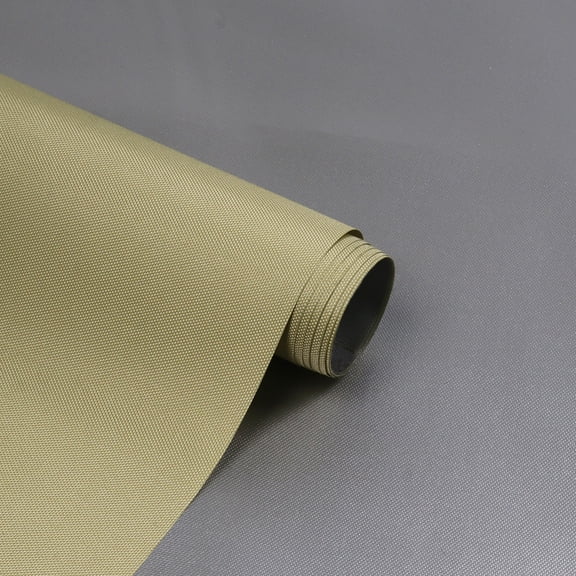 Canvas Fabric 210D with Silver-Coated Sunshade Fabric Waterproof & UV Protection for Outdoor Tent,Car Cover,Umbrella,Furniture Cover Khaki 24" x 58"