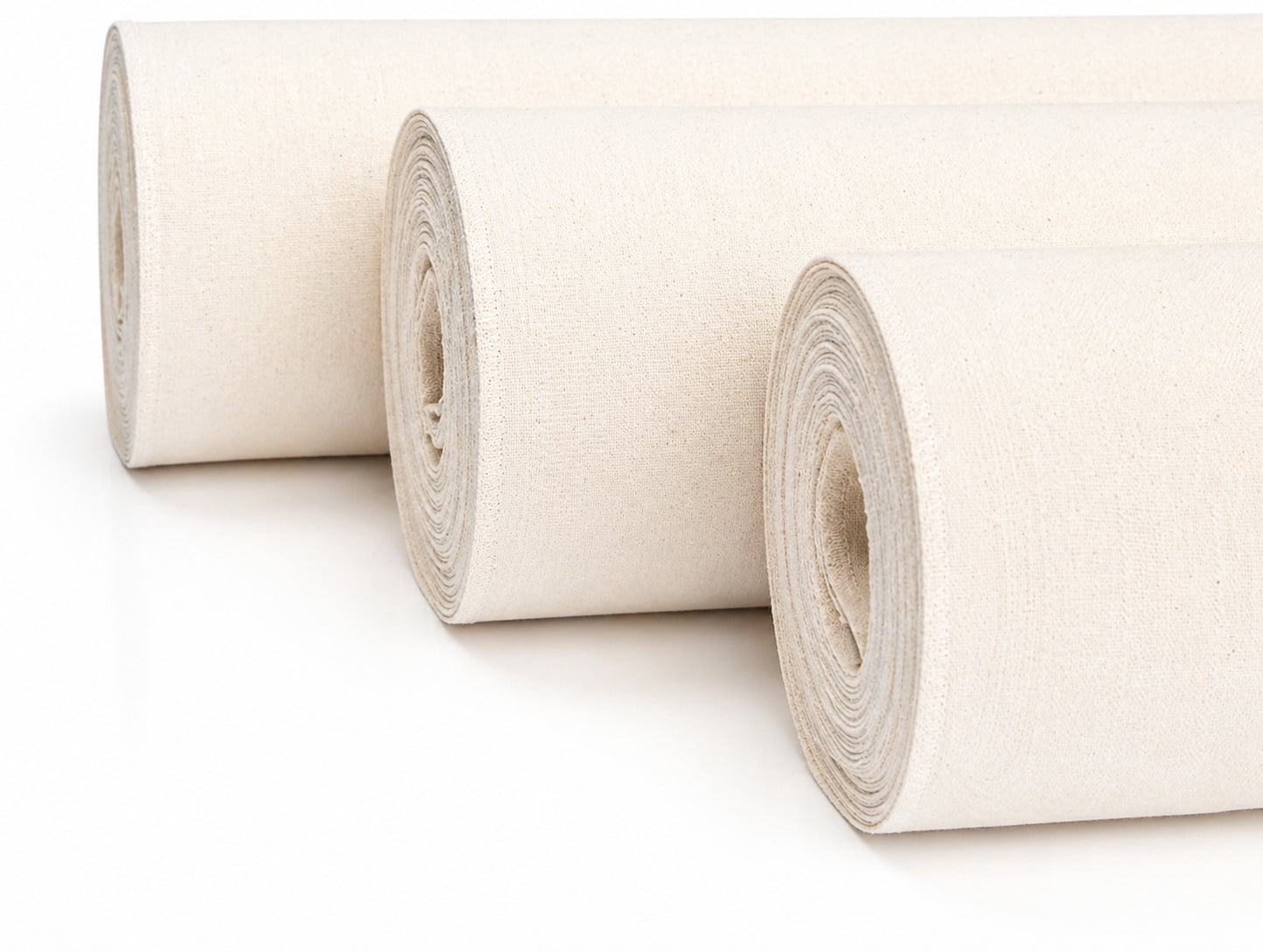 FabricLa Canvas Fabric Roll | 62" Wide 7oz Cotton Canvas Fabric by The Yard | Premium Duck Cloth for Painting, Upholstery, & Crafts - Natural