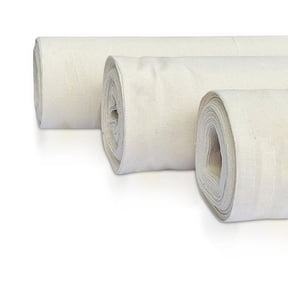 FabricLA Canvas Fabric Roll | 62" Wide 7oz Cotton Canvas Fabric by The Yard | Premium Duck Cloth for Painting, Upholstery, & Crafts - Natural