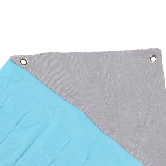 Canvas & Flannel Corner Pet Tent for Small Animals with 3 Metal Rings - Hammock Hideout for Hamsters, Ferrets, Chinchillas, Guinea Pigs