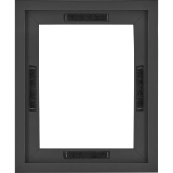 Canvas Float Frames 8x10 Frame, Black Frame for Finished Canvases, Vertical & Horizontal Wall Hanging Frame with Adhesive for Canvas Paintings (1-Pack)