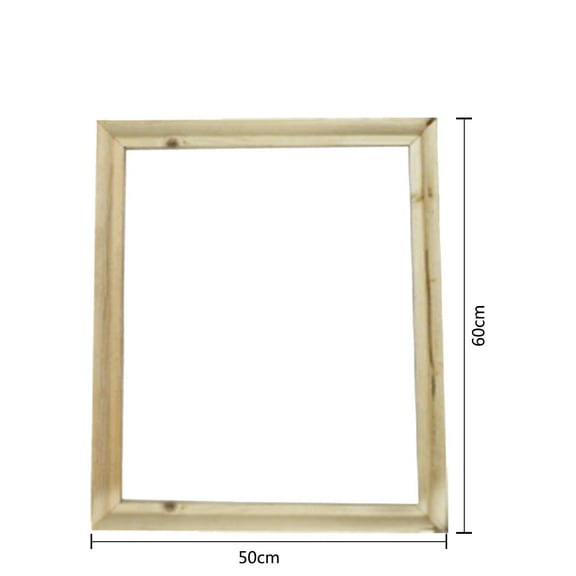 Canvas Float Frames, Natural Wood Grain Frame for Finished Canvases, Vertical & Horizontal Wall Hanging Large Frame with Adhesive for Canvas Paintings