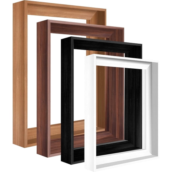 Canvas Floater Frame for 11.25Deep Gallery Wrapped Canvas, Wood Floating Frame Wall Artwork for Oil Paintings, Gallery Bedroom, Living Room, Studio