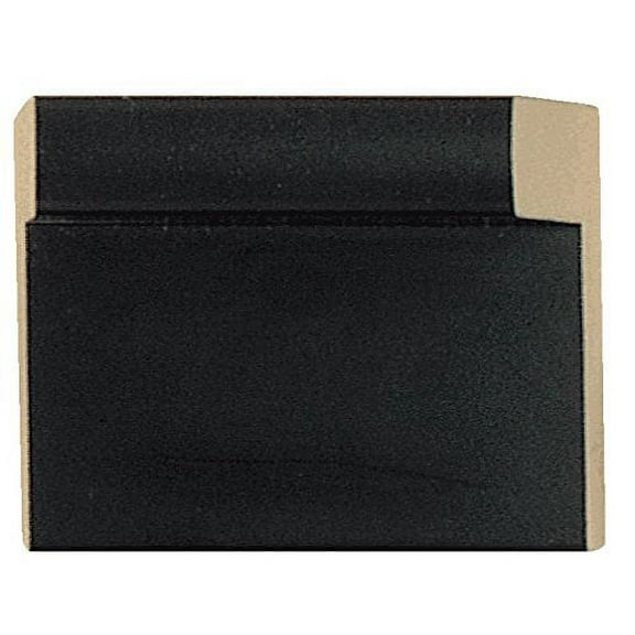 Canvas Floater Frame Moulding (Wood) 18Ft Bundle - Contemporary Black Finish - 1.75" Width - 1