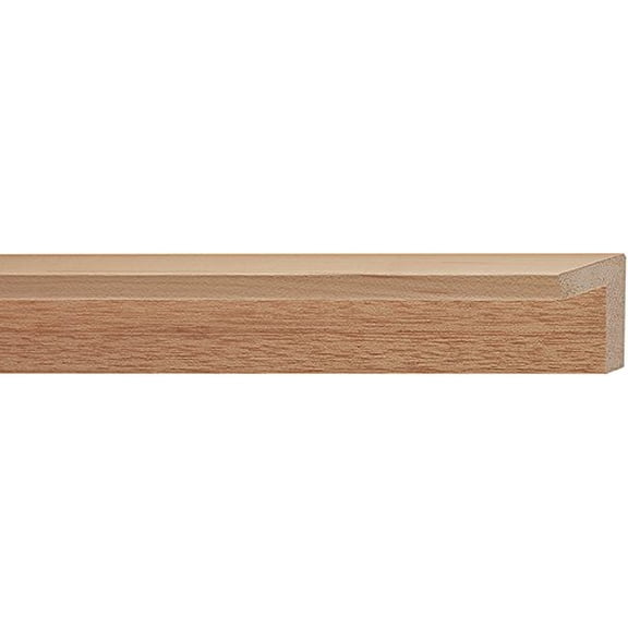 Canvas Floater Frame Moulding (Wood) 18Ft Bundle - Contemporary Natural Finish - 1.5" Width - 7/8"