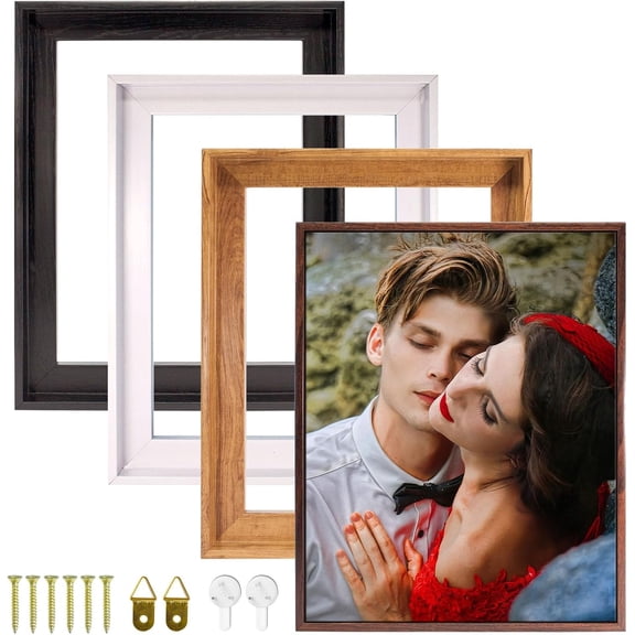 Canvas Floating Frame, Floater Frame Wood-Look Wall Painting Frame for Finished Canvas Painting 1-1/4 Deep Picture Frame for Stretched Canvas, Home Office Gallery Wall