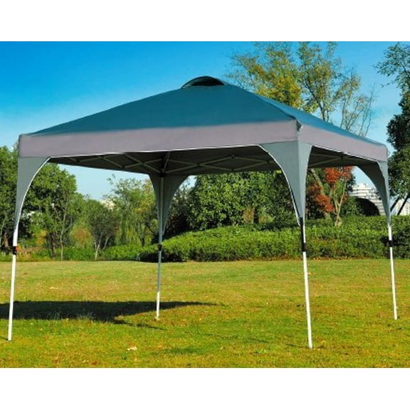 Canvas Folding Tent |With Four Windproof Bags|With Wheel Bag|Button Structure|4 Wind Ropes + 8 Ground Nails