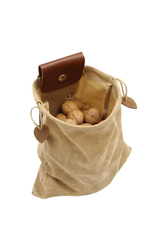 Canvas Foraging Bag Ideal Outdoor Exploration Companion for Berry Picking and Gathering Adventures
