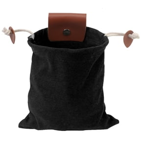 Canvas Foraging Pouch PU1eatherBelt Pouch Fruit Picking Bag with Drawstring Multifunctional Storage Bag Foraging Bag