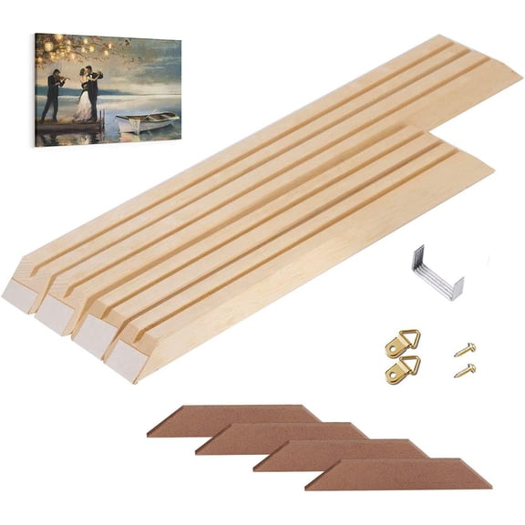 Canvas Frame Kit 12 x18 Inch Stretcher Bar for Oil Painting & Wall Art Gallery Wrap Customized Wooden Art Frames