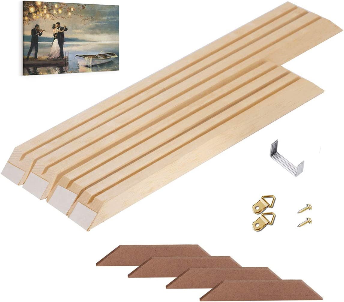 Canvas Frame Kit 16 x24 Inch Stretcher Bar for Oil Painting & Wall Art  Customized Wooden Art Frames 