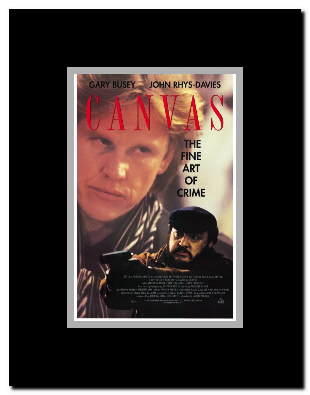 Canvas Framed Movie Poster
