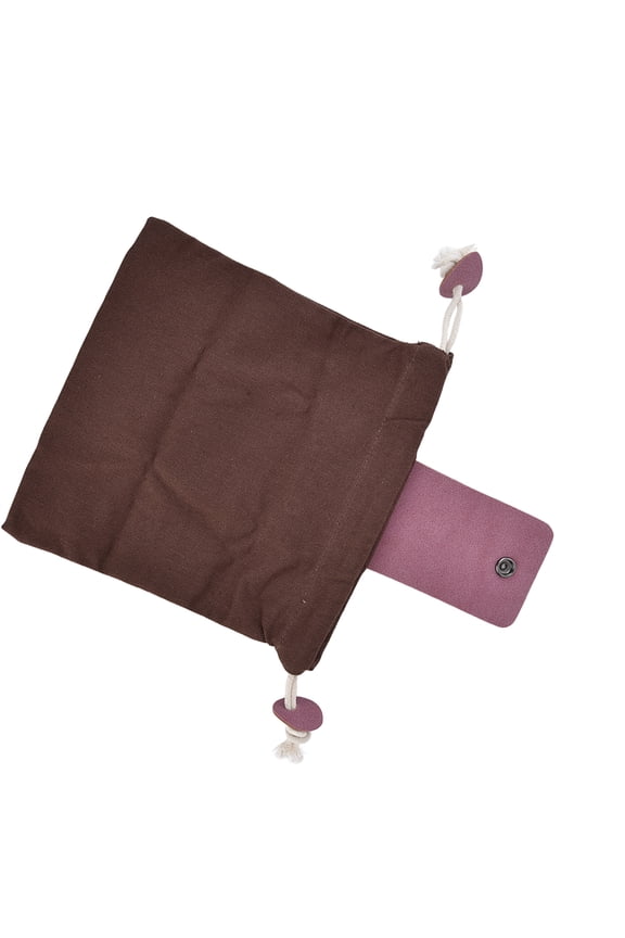 Canvas Fruit Picking Waist Bag with PU Leather Accents - Foldable Foraging Pouch for Apples, Mushrooms & Flowers - 8.3 x 9.1 13 Inch