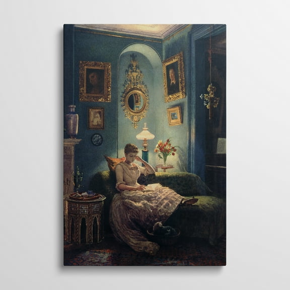 Canvas Gallery Wrap - An Evening at Home, 1888