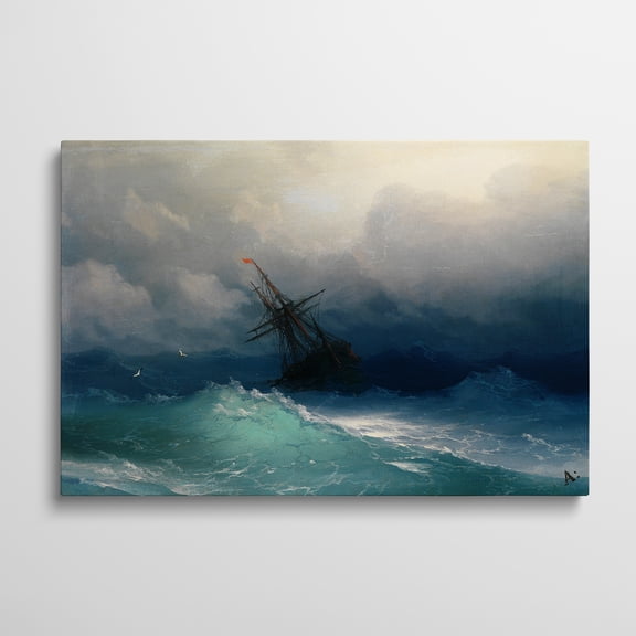 Canvas Gallery Wrap - Ship on a Stormy Seas
