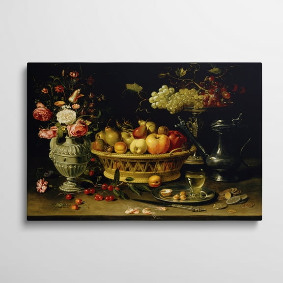 Canvas Gallery Wrap - Still Life Of Fruit And Flowers, 1608-21