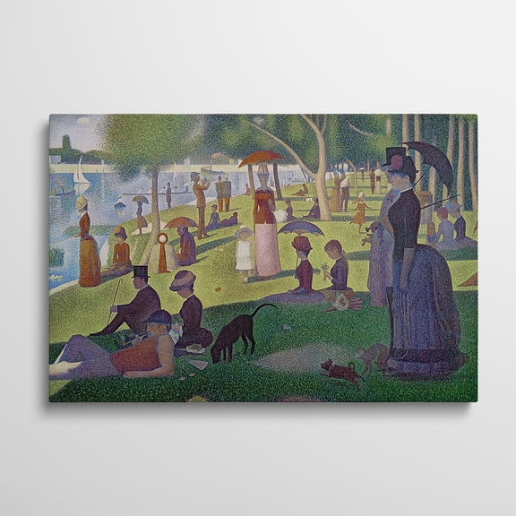 Canvas Gallery Wrap - Sunday Afternoon on the Island of La Grande Jatte, 1884-86