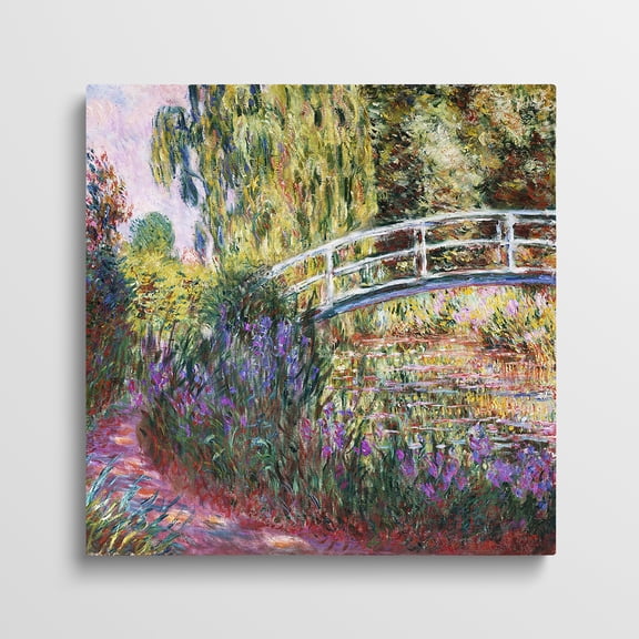 Canvas Gallery Wrap - The Japanese Bridge, Pond with Water Lilies, 1900