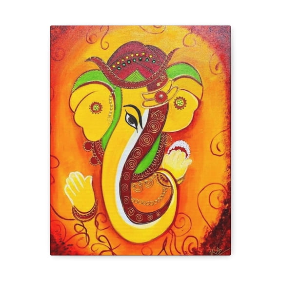 Canvas Gallery Wraps Print | Indian Art | canvas Print | Ganesha Painting