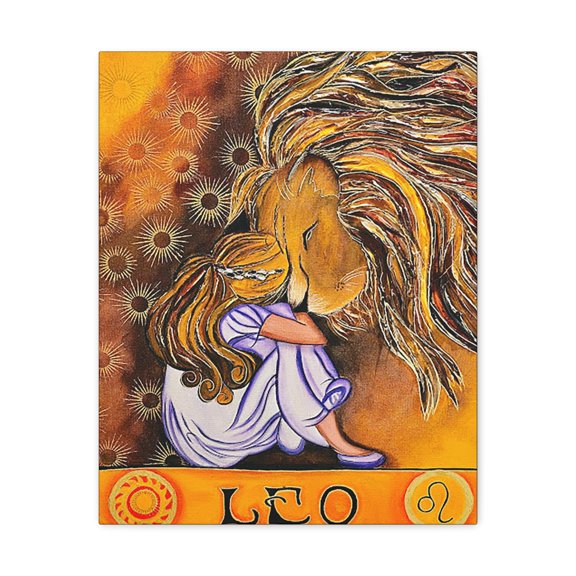 Canvas Gallery Wraps | Zodiac Wall Art | Leo Painting