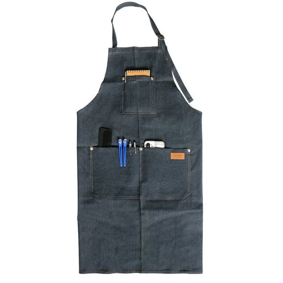 Canvas Hairdresser Apron with Pockets for Barbers