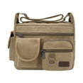 thumbnail image 1 of Canvas Handbag Cross Body Shoulder Purse Bag Tote-Handbag for Women,Multiple Pockets Canvas Shoulder Tote Bag,Cute Crossbody Tote Bag Shoulder for Women,Vintage Crossbody Shoulder Bag,Khaki, 1 of 9