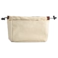 thumbnail image 1 of Canvas Handbag Organizers, Sturdy Insert Organizer Bag, Waterproof and Easy To Clean, for Cosmetics, Toiletries, Stationery Beige, 1 of 6