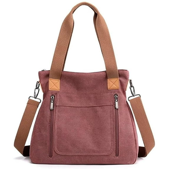 Canvas Handbag for Women Cloth Tote Shoulder Purses Hobo Casual Crossbody Bag Large Top Handle Shopper Bag