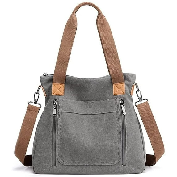Canvas Handbag for Women Cloth Tote Shoulder Purses Hobo Casual Crossbody Bag Large Top Handle Shopper Bag