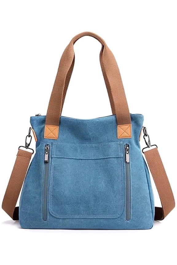 Canvas Handbag for Women Cloth Tote Shoulder Purses Hobo Casual Crossbody Bag Large Top Handle Shopper Bag
