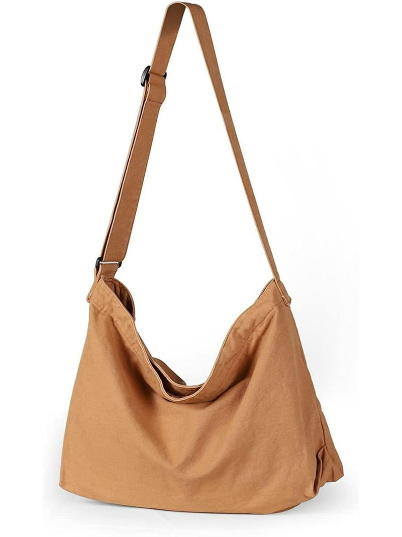 Canvas Hobo Bag, Shoulder Bag Unisex Canvas Crossbody Bag