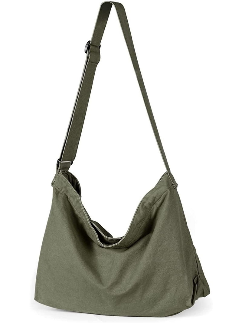 Canvas Hobo Bag, Shoulder Bag Unisex Canvas Crossbody Bag