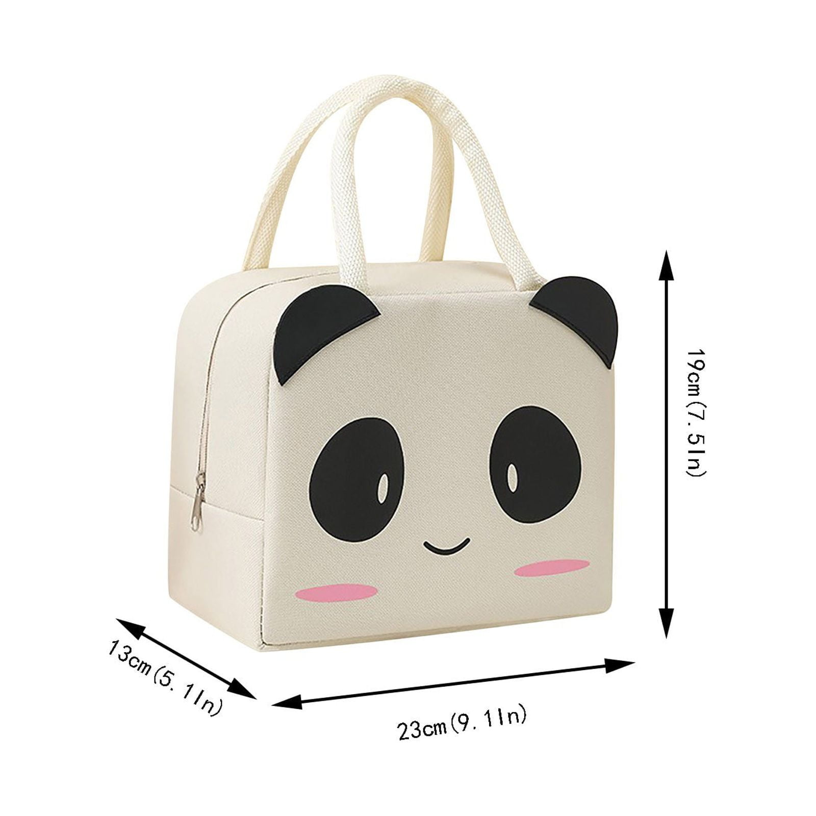 Canvas Insulated Bento Bag Heat Insulation Thick Tote Bag Hand Carry ...