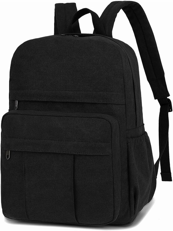 Canvas Laptop Backpack, Airline Approved 16.5 Inch Underseat Carry On, Lightweight Travel Daypack for College Daily Commute Work, 4 Colors