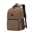 thumbnail image 1 of Canvas Laptop Backpack, Bag for Men Women,Travel Work Rucksack Fits 15.6 Inch Laptop, Large Capacity Bookbag, 1 of 5