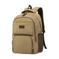 thumbnail image 1 of Canvas Laptop Backpack, Bag for Men Women,Travel Work Rucksack Fits 15.6 Inch Laptop, Large Capacity Bookbag, 1 of 5