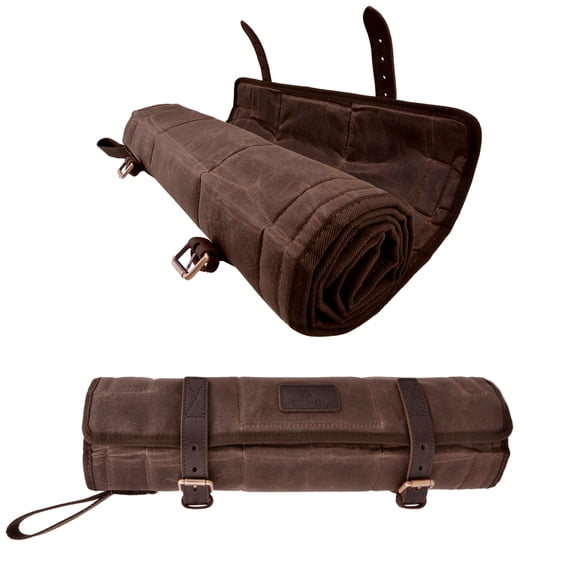 Canvas Leather Shotgun and Rifle Airgun Gun Cleaning Mat Pad Clean Kits Pocket Rollup