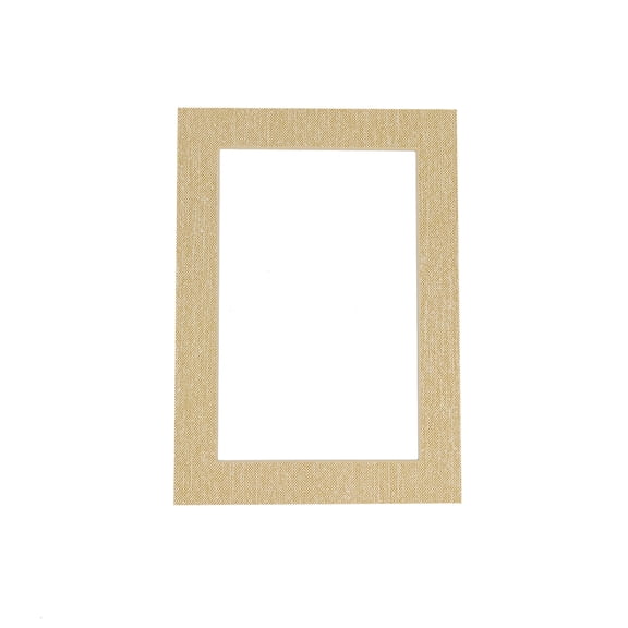 Canvas Linen Texture Photo Mat - Beige 16x20 for 12x16 Photos - Fits 16x20 Frame